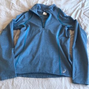 ASICS fleece lined quarter zip
